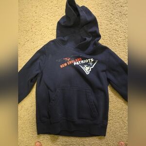 Little Boy Small New England Patriots Navy Hoodie